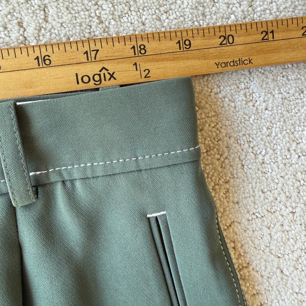M.M.LaFleur Arlo Breeze Pant Women 16 Dusty Pine Wide Leg Everyday Crepe Cropped - Picture 10 of 16